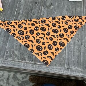 Dog Halloween pumpkin bandana